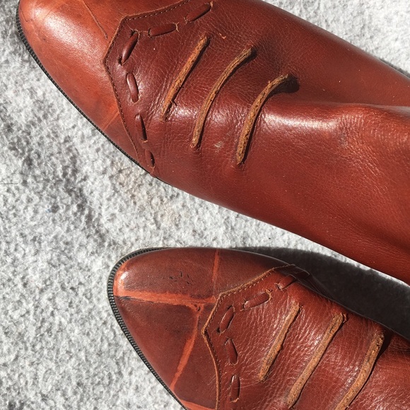 Nextcetera Italian leather, mock croc cowboy boots - Picture 2 of 5